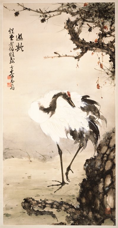 Grue sous un pin - Qifeng Gao