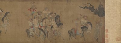 Cai Wenji retournant en Chine, XVIIe-XVIIIe siècle - Qing Dynasty Chinese School