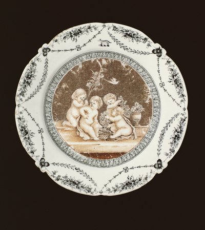 Assiette latérale, période Qianlong, vers 1782 - Qing Dynasty Chinese School