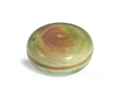 Boîte à pâte à cacheter et couvercle, Yinse He - Qing Dynasty   Kangxi Period Chinese School