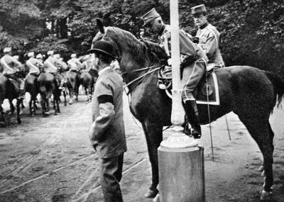 Le roi Christian IX 1818-1906 avec le colonel Kjor des hussards danois, 1908 - Queen Alexandra