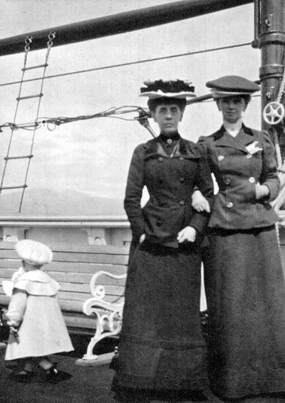 Prince Olav 1903-1991 avec Lady Antrim et Miss Knollys, 1908 - Queen Alexandra