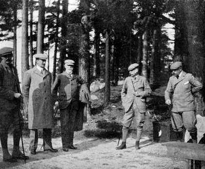 Le Duc de Connaught et son groupe de chasse, 1908 - Queen Alexandra