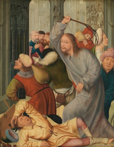 Christ chassant les marchands du Temple - Quentin Massys or Matsys