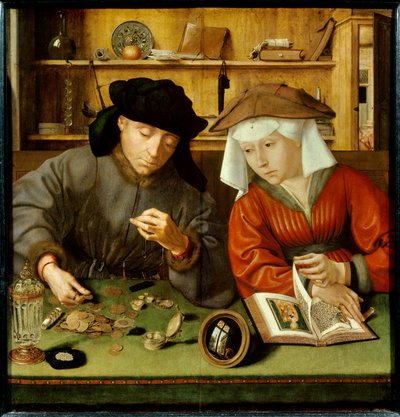 Le Changeur et sa femme - Quentin Massys or Matsys