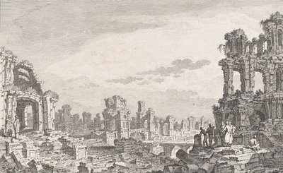 Ruines de Cumes, 18ème siècle - Quentin Pierre Chedel