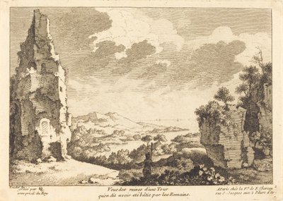Vue des ruines d