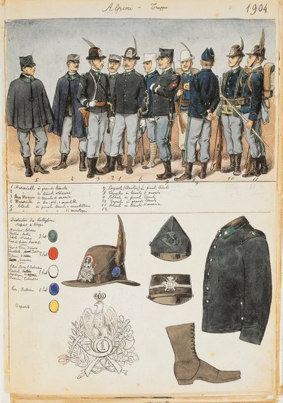 Uniformes des Alpins du Royaume d