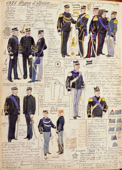 Divers uniformes du Royaume d