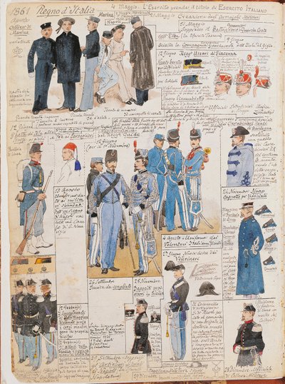 Divers uniformes du Royaume d