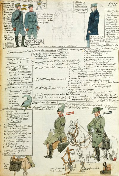 Divers uniformes du Royaume d