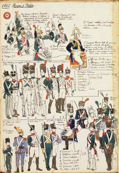 Divers uniformes du Royaume d