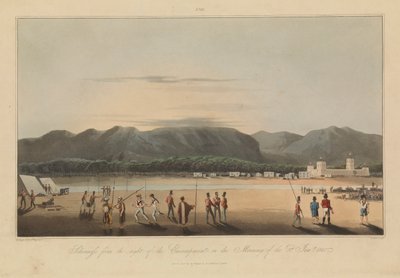 Seize vues de lieux dans le golfe Persique contre les pirates arabes - R. (after) Temple