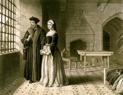 Sir Thomas More et sa fille, Margaret - R Anderson