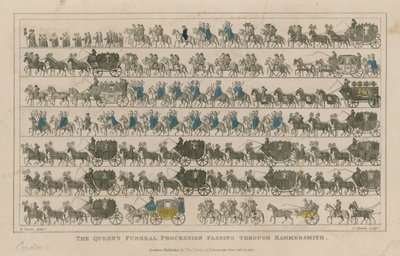Le cortège funèbre de la Reine passant par Hammersmith - R. Banks