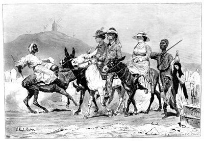 Un groupe de touristes, Égypte - R. Brandamour