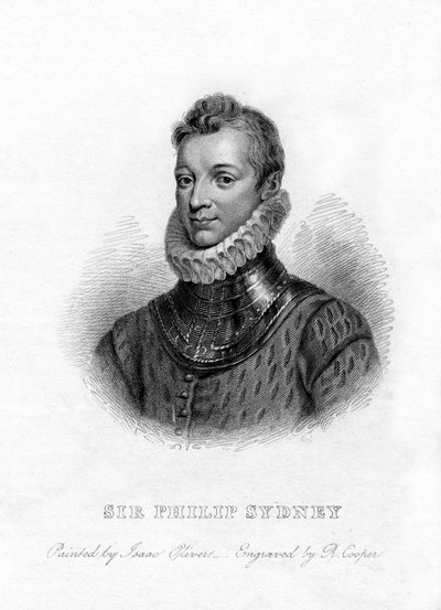 Sir Philip Sidney, poète, courtisan et soldat anglais, 19ème siècle - R. Cooper