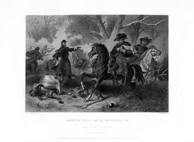 Mort du général Félix Zollicoffer, bataille de Mill Springs, Kentucky, 19 janvier 1862, 1862-1867 - R. Dudensing