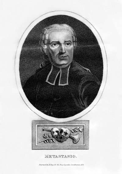 Metastasio, poète italien, 1816 - R. Page