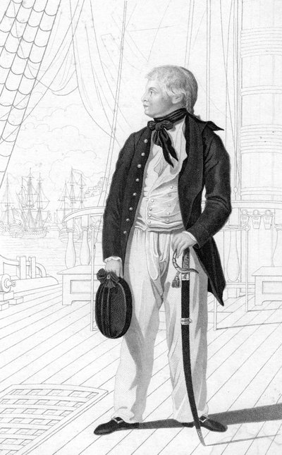 Le prince William Henry en aspirant à bord du Prince George, 1831 - R. Page