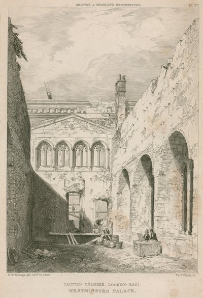 Chambre Peinte, Palais de Westminster, Londres, vue vers l