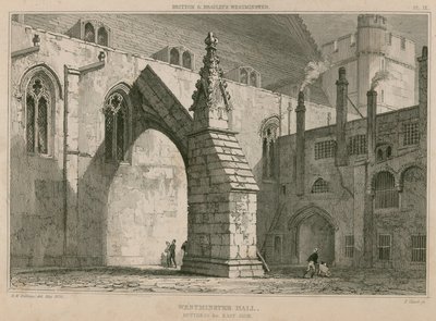 Westminster Hall, contrefort du côté est - R. W. Billings
