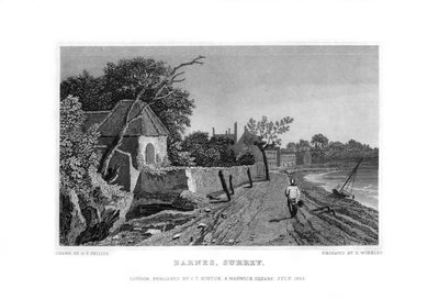 Barnes, Surrey, 1830 - R. Winkles