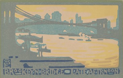 Pont de Brooklyn en fin d