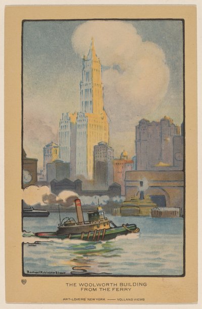 Le Bâtiment Woolworth depuis le Ferry - Rachael Robinson Elmer