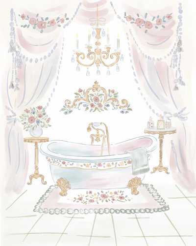 Salle de bains style « shabby chic » - Radhika Modi