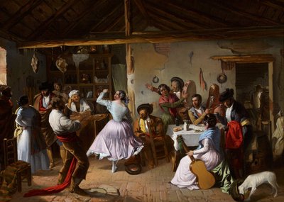 Danse à une auberge de campagne - Rafael Benjumea
