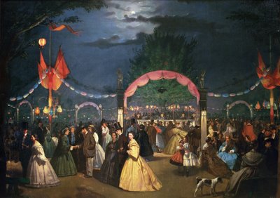 Soirée dansante dans les jardins publics du Paradis, Madrid - Rafael Botella y Coloma