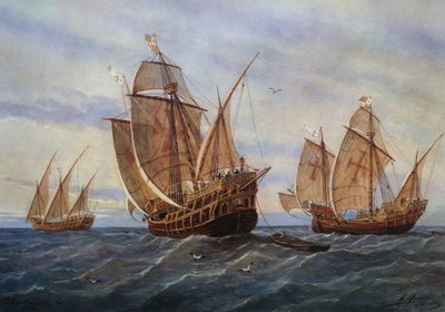 Les trois caravelles de Christophe Colomb - Rafael Monleon y Torres