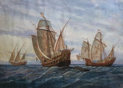 Les trois caravelles de Christophe Colomb - Rafael Monleon y Torres