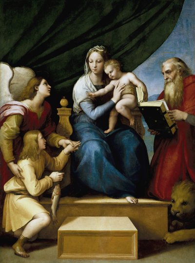 Madone au poisson - Raffaello Sanzio Raphael