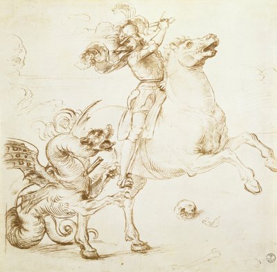 Saint Georges et le Dragon - Raffaello Sanzio Raphael