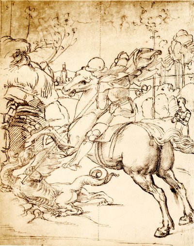Saint Georges tuant le dragon - Raffaello Sanzio Raphael