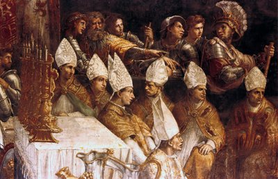 Le Couronnement de Charlemagne (détail), vers 1514 - Raffaello Sanzio Raphael