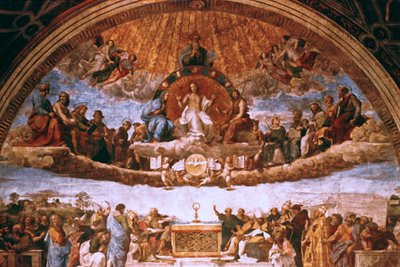 La Dispute du Saint-Sacrement, 1508-1509 - Raffaello Sanzio Raphael