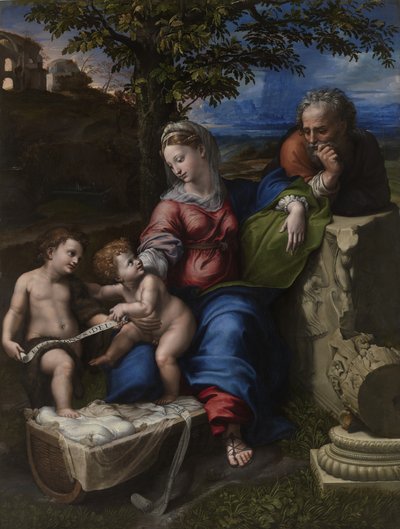 La Sainte Famille sous un chêne, vers 1518 - Raffaello Sanzio Raphael
