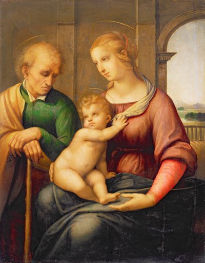 La Sainte Famille, ou la Madone avec Joseph sans barbe, c.1506 - Raffaello Sanzio Raphael