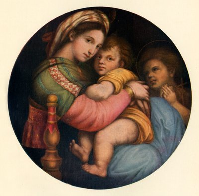 La Madone Della Sedia, vers 1514, vers 1912 - Raffaello Sanzio Raphael