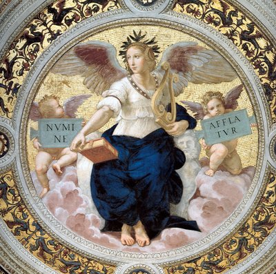 La Poésie. Stanza della Segnatura, 1508 - Raffaello Sanzio Raphael
