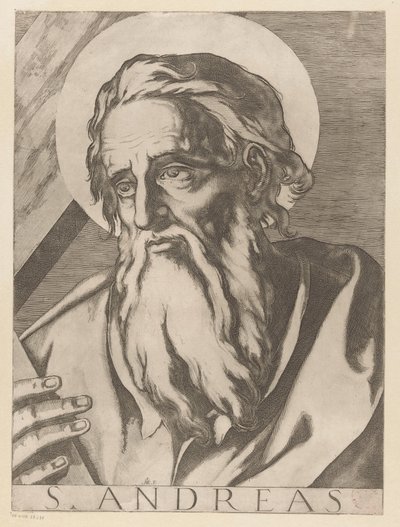Saint André (Christ, Marie et les douze apôtres) - Raffaello Schiaminossi
