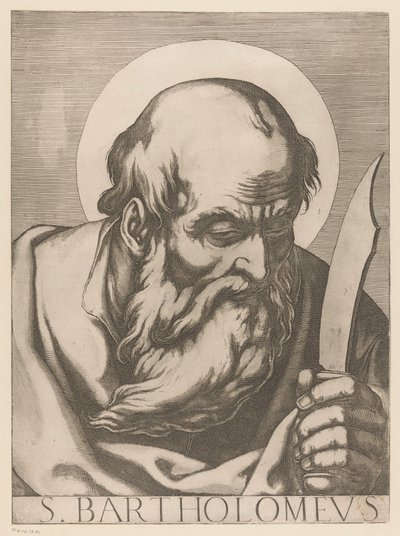 Saint Barthélemy (Christ, Marie et les douze apôtres) - Raffaello Schiaminossi