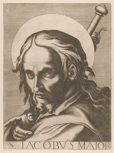 Saint Jacques le Majeur (série Christus, Maria et les douze apôtres, Il sacrato collegio apostolico) - Raffaello Schiaminossi