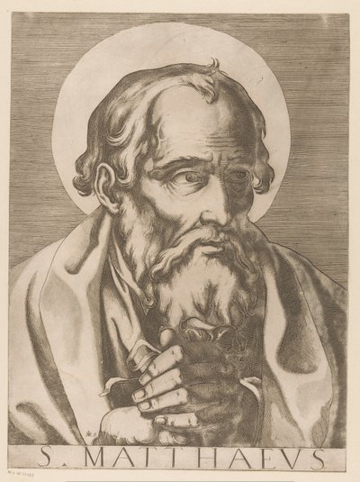 Saint Matthieu (Christus, Maria en de twaalf apostelen, Il sacrato collegio apostolico) - Raffaello Schiaminossi