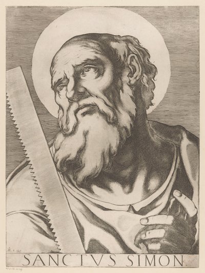 Saint Simon le Zélote (série Le Christ, Marie et les douze apôtres) - Raffaello Schiaminossi