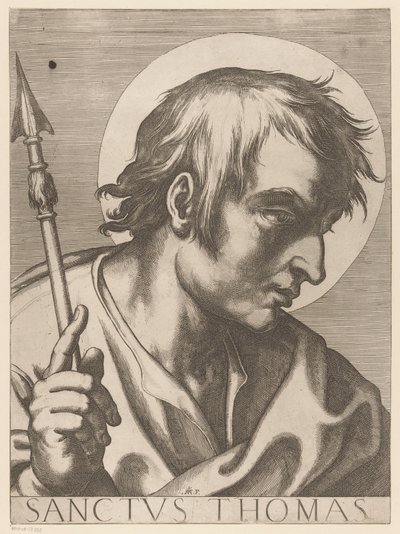 Saint Thomas (Christ, Marie et les douze apôtres) - Raffaello Schiaminossi
