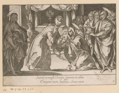 Présentation du Christ au temple (Quindecim Mysteria Rosarii Beatae Mariae Virginis) - Raffaello Schiaminossi